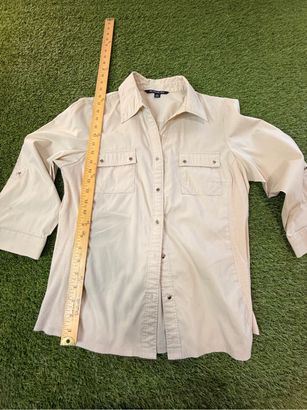 Zac & Rachel Light Beige Button-Down Shirt